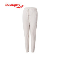 Saucony索康尼  新品女子跑步运动裤 休闲百搭长裤女380028110299 米白 S