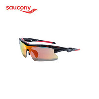 Saucony索康尼 配件 眼镜  运动眼镜均码  中性 380937100036 黑红