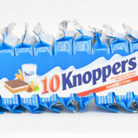 88VIP：Knoppers 优立享 德国knoppers进口零食牛奶榛子巧克力威化饼干250g*2条伴手礼年货 1件装