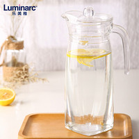 乐美雅（Luminarc）凉水壶玻璃耐热家用大容量水瓶凉白开水杯茶壶套装冷水壶牛奶果汁壶 棱镜壶透明1.3L
