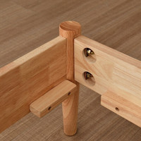 佳佰 RF-1551 现代简约实木床 1.5m