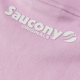 Saucony索康尼 新女子 LOGO印花休闲时尚短袖T恤女380228110149 紫粉红 L