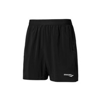 Saucony索康尼 夏新品男子运动健身跑步训练透气梭织短裤男380229110076 黑色 XL