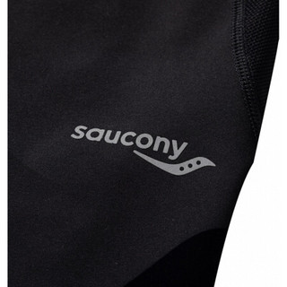 Saucony索康尼 新品跑步运动健身瑜伽裤legging女子紧身裤380028110272 黑色 XL