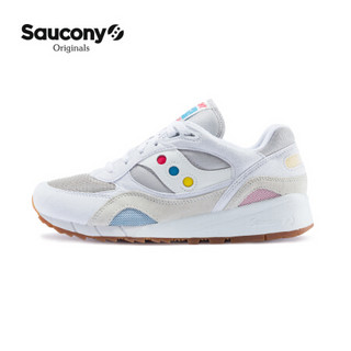 Saucony索康尼 新品SHADOW 6000 男子休闲复古鞋S70535 白兰黄-1 43