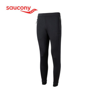 Saucony索康尼  新品 男子训练针织长裤 跑步收脚运动裤380029110259 黑色 XL
