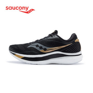 Saucony索康尼 新品ENDORPHIN SPEED啡速 比赛竞速鞋女子跑鞋S10597 黑金-40 39