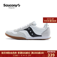 Saucony索康尼 BULLET 男子经典复古鞋低帮舒适休闲鞋 S79007 白色-1 44.5