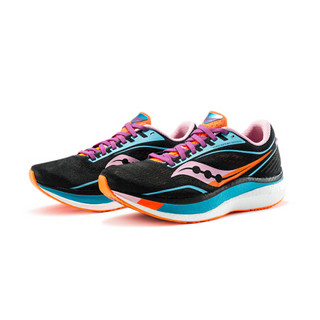 Saucony索康尼 2021年新ENDORPHIN SPEED啡速女子高端比赛竞速跑鞋S10597 黑彩兰-25 37