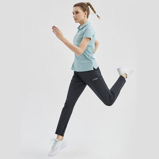 Saucony索康尼 2021新品 女子跑步训练针织长裤 舒适运动裤379928100082 黑色 L