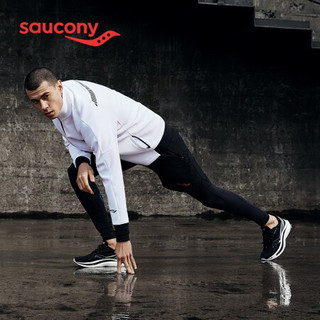 Saucony索康尼 2021年新品ENDORPHIN PRO啡鹏男子碳板跑鞋竞速跑步鞋S20598 黑银-45 42.5