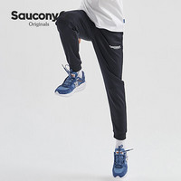 Saucony索康尼 2021新品 男子休闲运动针织长裤 舒适收脚卫裤379929100100 黑色 L