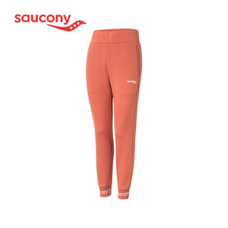 Saucony索康尼 2021春夏 新品 女子系带运动针织长裤 379928100050 红棕 XL