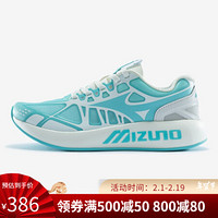 Mizuno美津浓男鞋PI MONO透气复古低帮休闲慢跑鞋上新|D1GH2012 天使蓝/白色 40