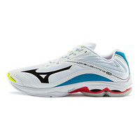 Mizuno 美津浓 Wave Lightning Z6 中性排球鞋 V1GA200046 白色/蓝色 40