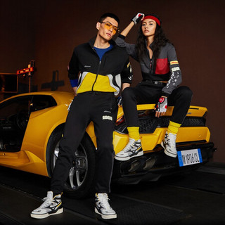 Mizuno 美津浓 Lamborghini传奇联名款 男子运动长裤 D2CD054109 黑色 M