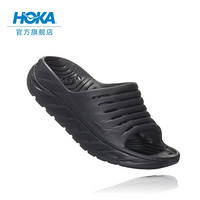 HOKA ONE ONE男Ora Recovery休闲运动舒缓拖鞋厚底减震支撑 黑色/黑色 US 12/300mm