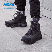 HOKA ONE ONE男卡哈KAHA GTX户外中帮防水靴登山徒步鞋 黑色 / 幻影灰 7/250mm