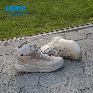 HOKA ONE ONE男卡哈KAHA GTX户外中帮防水靴登山徒步鞋 沙色/牛津黄 11/290mm