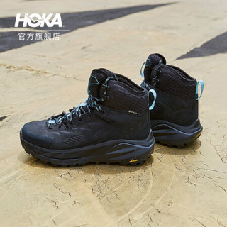 HOKA ONE ONE女卡哈KAHA GTX户外中帮防水靴登山徒步鞋新品 黑色/深砂灰 7/240mm