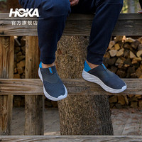 HOKA ONE ONE男奥拉ORA Recovery Shoe厚底透气运动鞋休闲舒缓鞋 1099677 乌黑 / 湖蓝 40