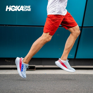 HOKA ONE ONE男卡奔X碳板竞速公路跑步鞋 Carbon X减震透气运动鞋 天空灰/宫殿蓝 10/280mm