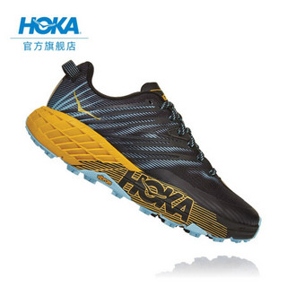 HOKA ONE ONE女飞速羚羊4越野跑步鞋缓冲支撑耐磨运动鞋 深砂灰 / 烟灰 US 8/ 250mm