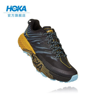 HOKA ONE ONE女飞速羚羊4越野跑步鞋缓冲支撑耐磨运动鞋 深砂灰 / 烟灰 US 9/ 260mm