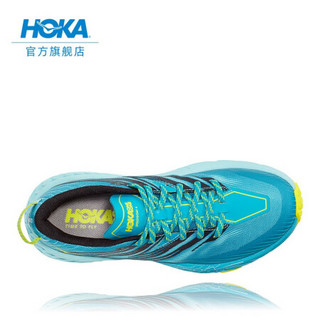 HOKA ONE ONE女飞速羚羊4越野跑步鞋缓冲支撑耐磨运动鞋 卡普里蓝/天使蓝 US 8.5/ 255mm