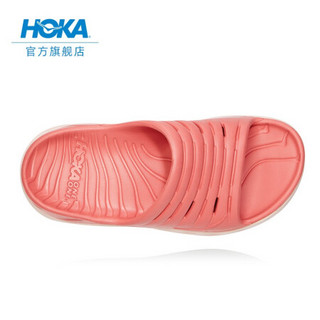 HOKA ONE ONE女奥拉2休闲运动舒缓拖鞋Ora Recovery厚底缓冲支撑 樱粉 / 盐粉 US 8/ 250mm