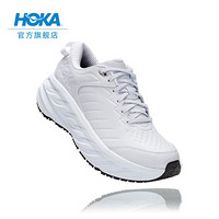 HOKA ONE ONE男邦代SR跑步鞋健步鞋Bondi SR舒适轻便皮革运动鞋 白色/白色 9.5/275mm