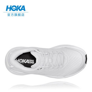 HOKA ONE ONE男邦代SR跑步鞋健步鞋Bondi SR舒适轻便皮革运动鞋 白色/白色 7/250mm