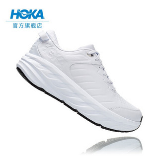 HOKA ONE ONE男邦代SR跑步鞋健步鞋Bondi SR舒适轻便皮革运动鞋 白色/白色 7/250mm