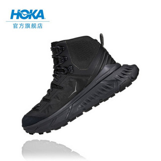 HOKA ONE ONE男女款TENNINE Hike GTX运动鞋高帮防水登山徒步鞋 黑色 / 深鸥灰-男-建议选大1码 7/240mm/W