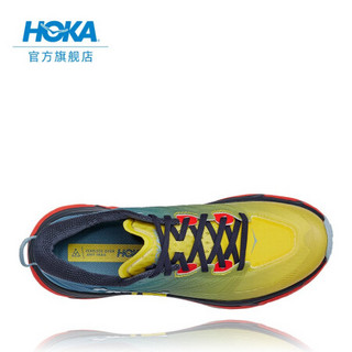 HOKA ONE ONE男女款飞速马法特3越野跑步鞋Mafate Speed3减震透气轻便运动鞋新品 普蓝色/假日红-男 6.5 /235mm/W