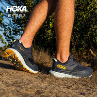 HOKA ONE ONE男斯廷森6全地形减震越野跑步鞋StinsonATR6轻便透气运动鞋新品 墨蓝色 / 藏红花橘 10.5 /285mm