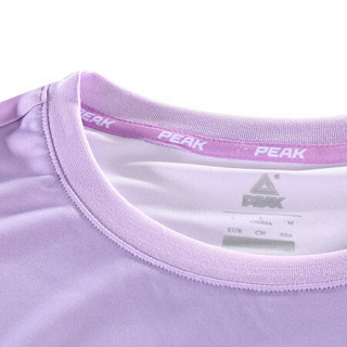 PEAK 匹克 女子运动T恤 DF612062 灰紫 S
