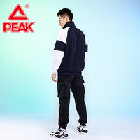 匹克（PEAK）男装卫衣运动服立领半开衫时尚潮流休闲上衣 DF694111 子夜蓝 X4L