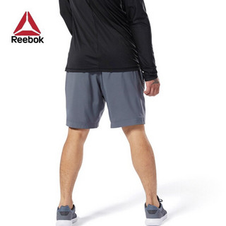 Reebok锐步男子训练短裤ELWOVENSHORT健身有氧运动裤CY4927 DU3751 _深灰色 A/S