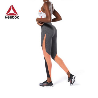 Reebok锐步OS LUX TIGHT女子健身训练长裤紧身裤FKT90 DU4094_粉色/黑色/灰色 A/M