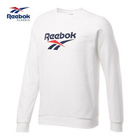 Reebok官方 运动经典 CL V UNISEX CREW 男女卫衣 GNC42 FK3370_白色 A/S