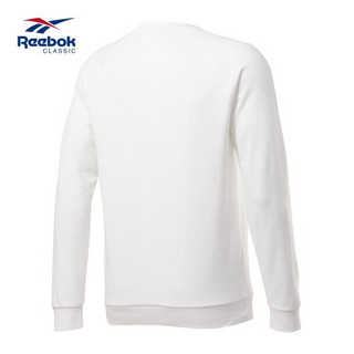 Reebok官方 运动经典 CL V UNISEX CREW 男女卫衣 GNC42 FK3370_白色 L