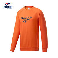 Reebok官方 运动经典 CL V UNISEX CREW 男女卫衣 GNC42 FM5031_橙色 L