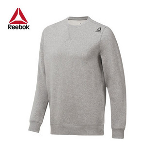 Reebok官方 运动健身 TE FLEECE CREW 男子卫衣 EMQ96 CY4859_灰色 A/XL