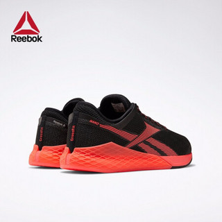 Reebok锐步男子健身鞋 NANO 9室内综合运动网面低帮训练鞋 FU6828 FU6828_黑色/橘色 46