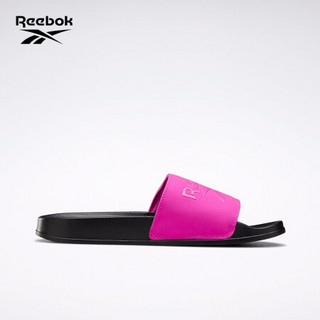 Reebok锐步男女 休闲凉拖CLASSICSLIDE情侣款白色拖鞋EH2744 EH2738_粉色 44.5