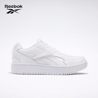 Reebok锐步运动 COURT DOUBLE女子复古篮球鞋板鞋 EG5824_白色 37.5