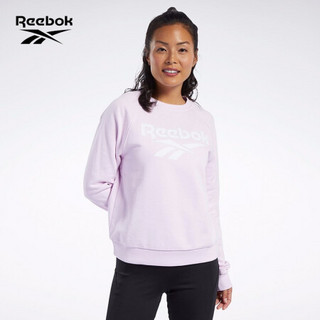 Reebok运动经典CL F VECTOR CREW女子休闲套头衫GJR53 FJ3296_粉色 A/2XS