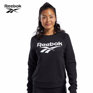Reebok运动经典CL F VECTOR CREW女子休闲套头衫GJR53 FK2763_黑色 A/2XS