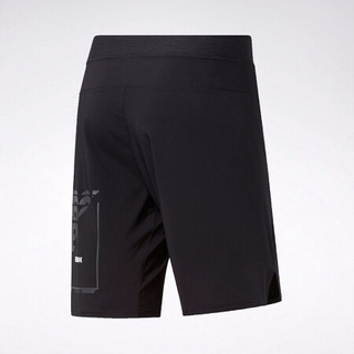 Reebok锐步 运动健身TS Epic Ltwt Short 6MO男子弹力训练五分裤FJ4602 FJ4602_黑色 A/M